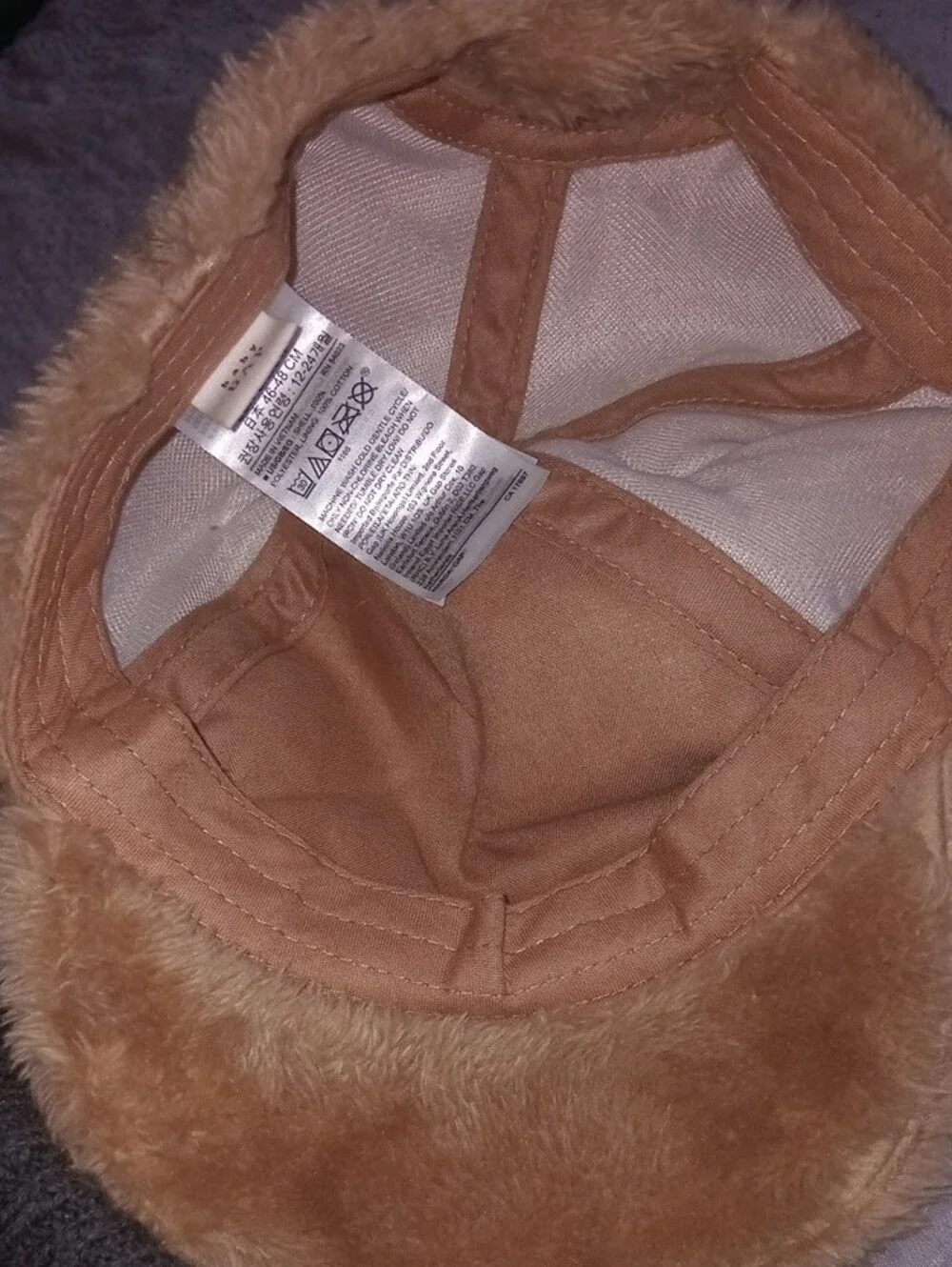 Gap Kids Faux Fur Bear-Ear Hat - Tan 18-24 Months